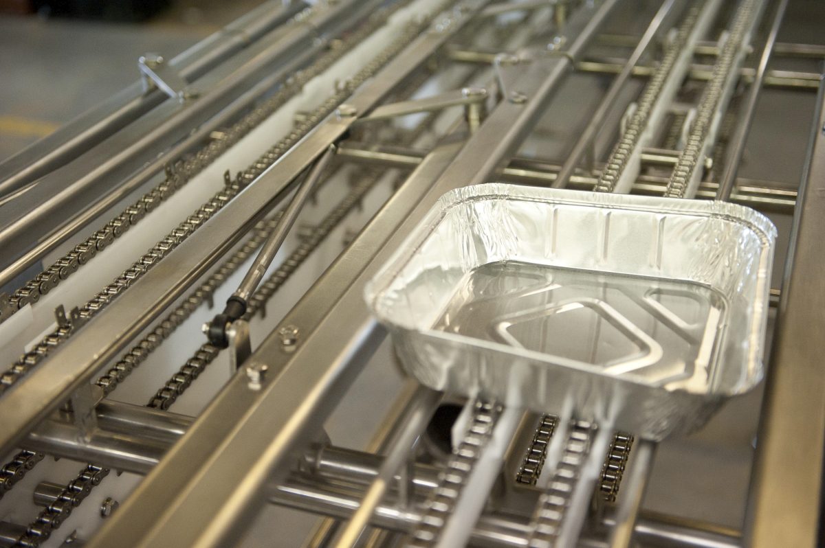 Ready Meal Assembly Line with Foil